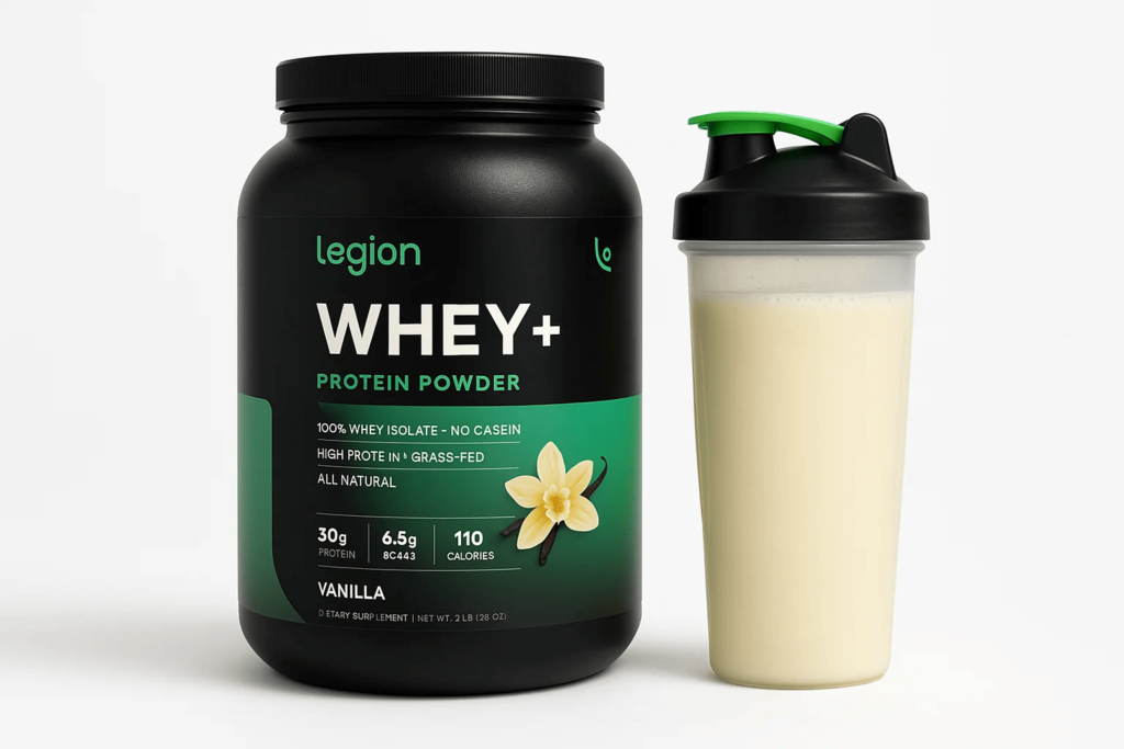 Legion Whey+ Protein Powder.